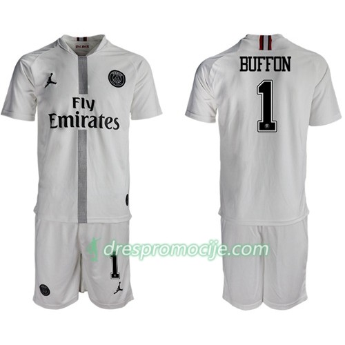 Paris Saint Germain Dres Buffon 1 Jodan Bijela Dječji Treći 2018/19 Kratkih Rukava Paris Saint Germain Dres Buffon 1 Jodan Bijela Dječji Treći 2018/19 Kratkih Rukava